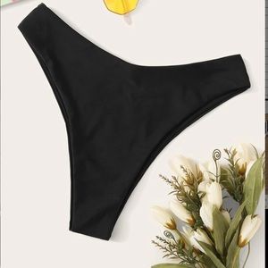 SHEIN - black cheeky bikini bottom